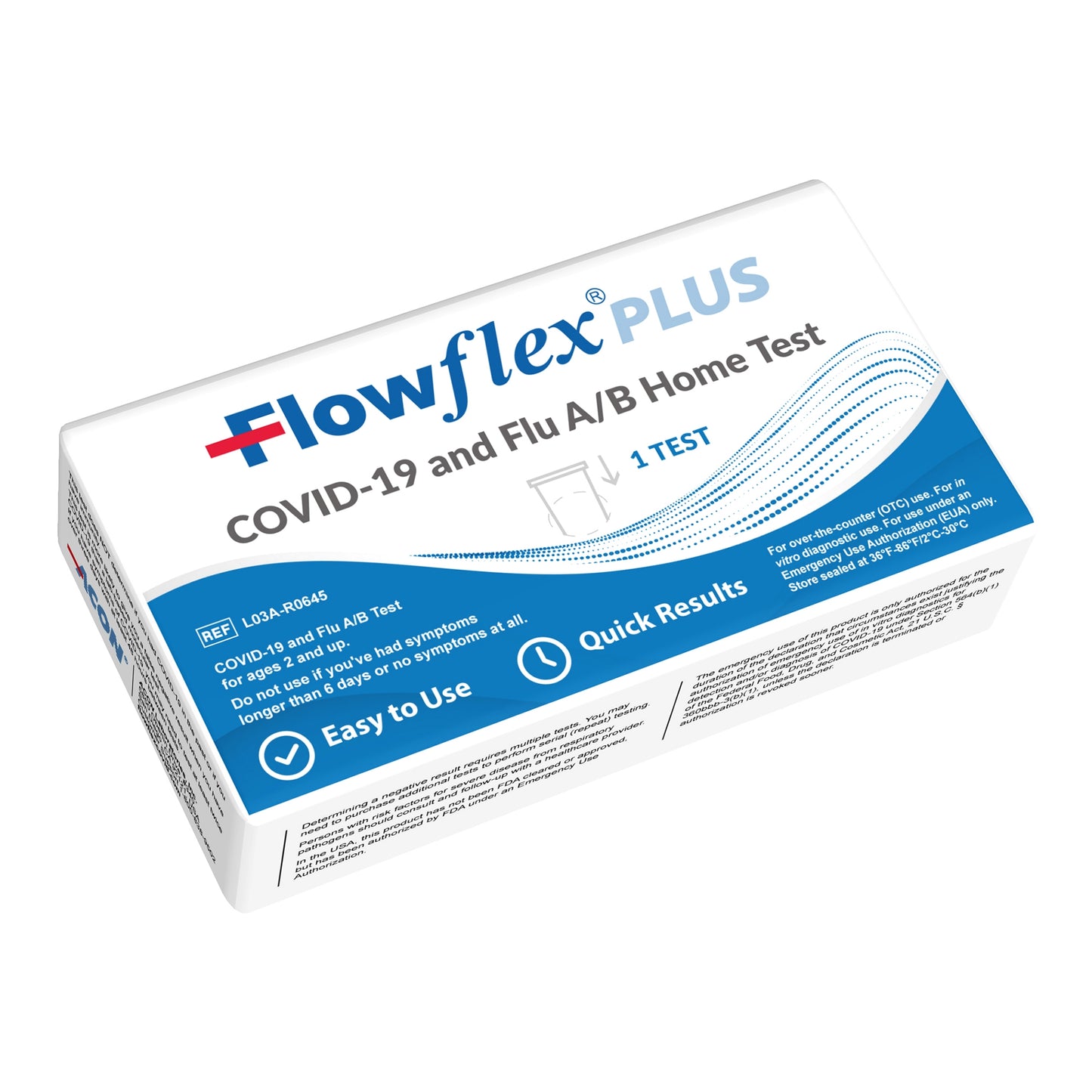 Flowflex PLUS COVID 19 and Flu A/B HOME TEST