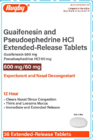 Guaifenesin and Pseudoephedrine HCI